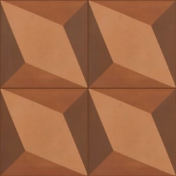 Bodenplatte "Rivera" Braunrot 20 x 20 cm