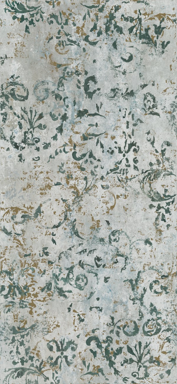 Décor "Arolla" Bleu-Blanc 120 x 260 cm
