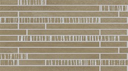 Mosaïque "Melchior" Brun 24 x 43,5 cm