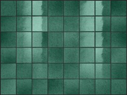 Mosaïque "Fides" Vert foncé 5 x 5 cm