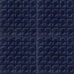Dalle "Mugena" Bleu Foncé 15 x 15 cm