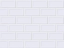 Mosaïque "Zernez" Blanc 5 x 10 cm