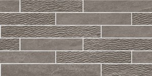 Mosaïque "Hasso" Gris foncé 30 x 60 cm