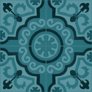 Bodenplatte "Rivera" Blau 20 x 20 cm