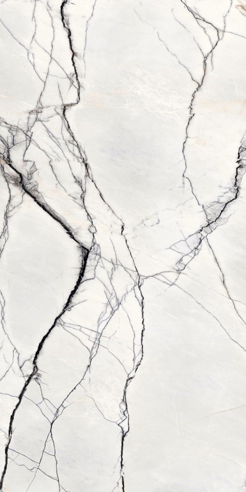 Plaque de sol "Mia" Noir-Blanc 160 x 320 cm