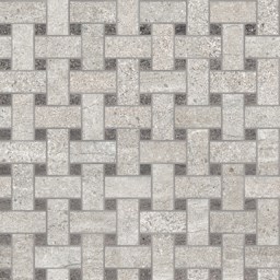 Mosaïque "Gantrisch" Gris clair-Gris foncé 30 x 30 cm