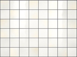Mosaïque "Fides" Blanc 5 x 5 cm