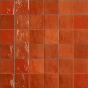 Panneau mural "Lodano" Orange 10 x 10 cm