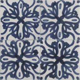 Plaque de sol "Mugena" Bleu foncé 15 x 15 cm