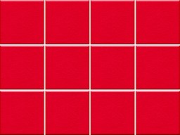 Mosaïque "Saturn" Rouge 10 x 10 cm
