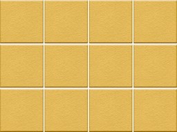 Mosaïque "Saturn" Jaune foncé 10 x 10 cm