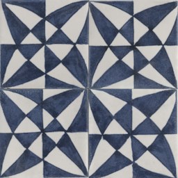 Plaque de sol "Mugena" Bleu foncé 15 x 15 cm