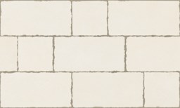 Mosaïque "Waldsee" Blanc 30 x 50 cm