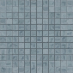 Mosaïque "Jerry" bleu soie 2,5 x 2,5 cm