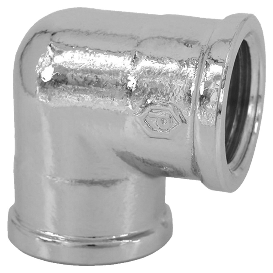 Gomito filetto interno x filetto interno, 3 8" cromato