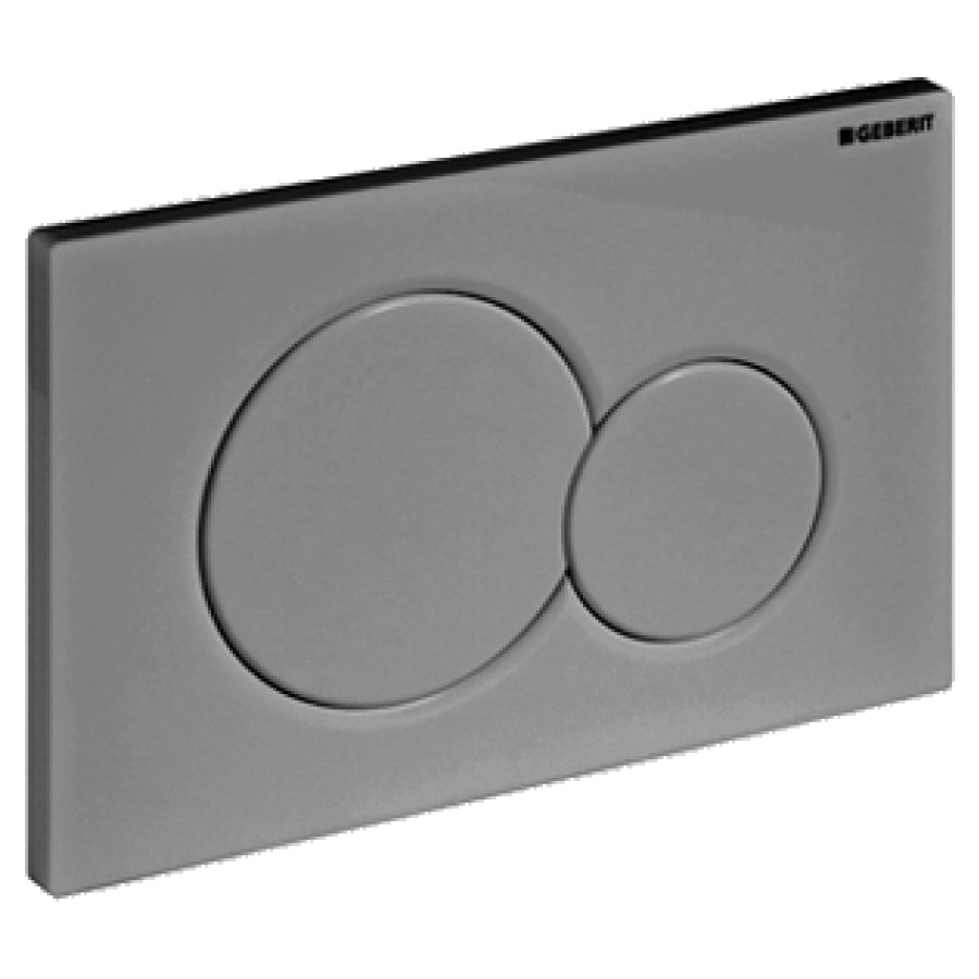 Placca di comando Sigma01 rotondo Plastica  comando a due quantità dal davanti cromato standard