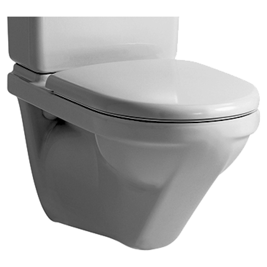 Vaso sospeso MODERNA R AP ceramica, rimless per montaggio cassetta sul vaso bianco standard