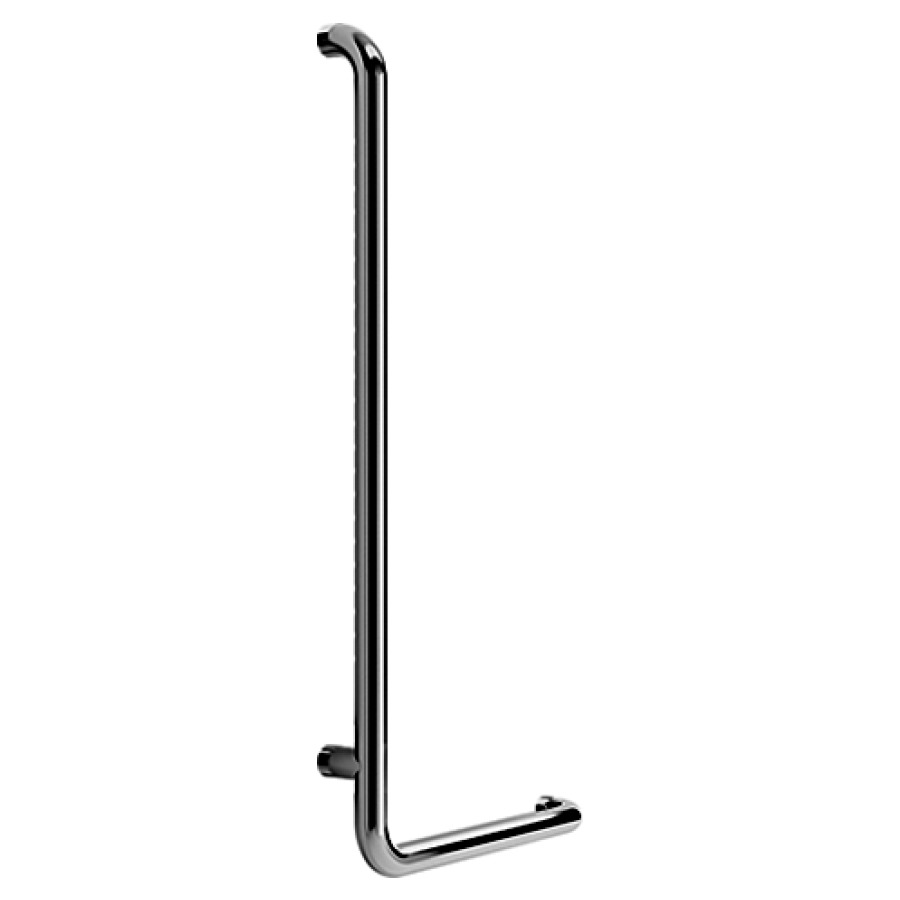 Corrimano angolare INEOLINE PURE, 95 x 50 cm acciaio inossidabile DesignGrip va sinistra materiale fissaggio compreso opaco