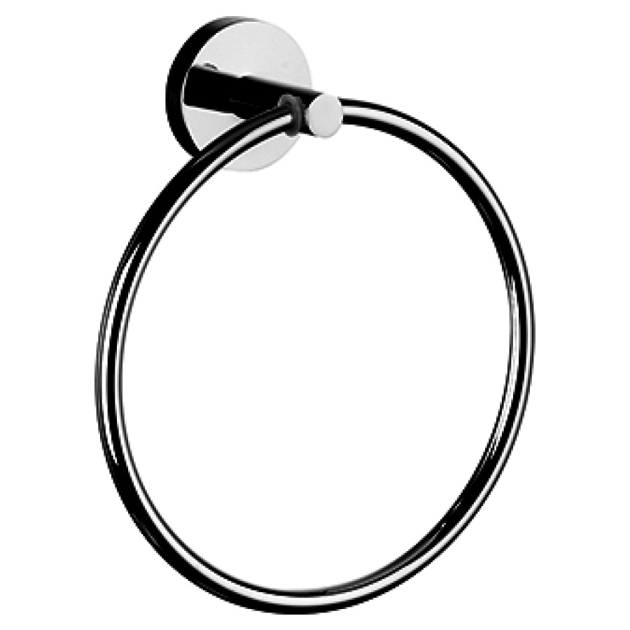 Portasalviette ad anello Procasa Uno D 16,9 cm per incollare o trapanatura cromato