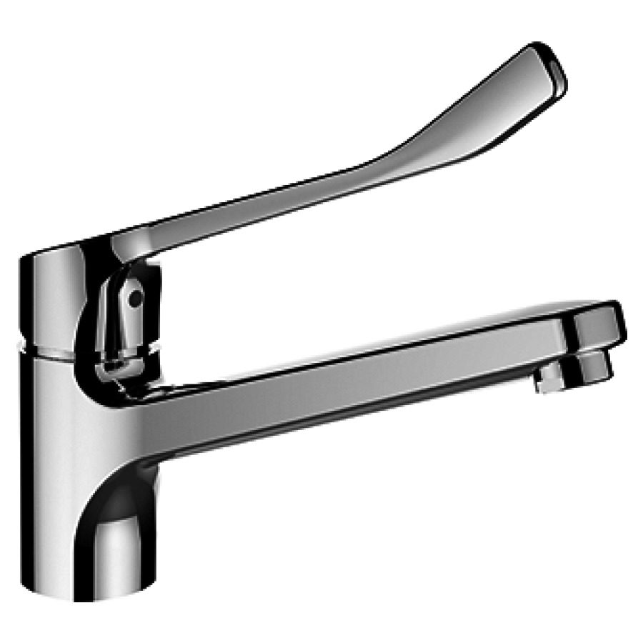 Miscelatore lavello CITYPRO LIBERTY S 225 mm, bocca orientabile 160°, portata 12,7 l min gruppo acustico I cromato
