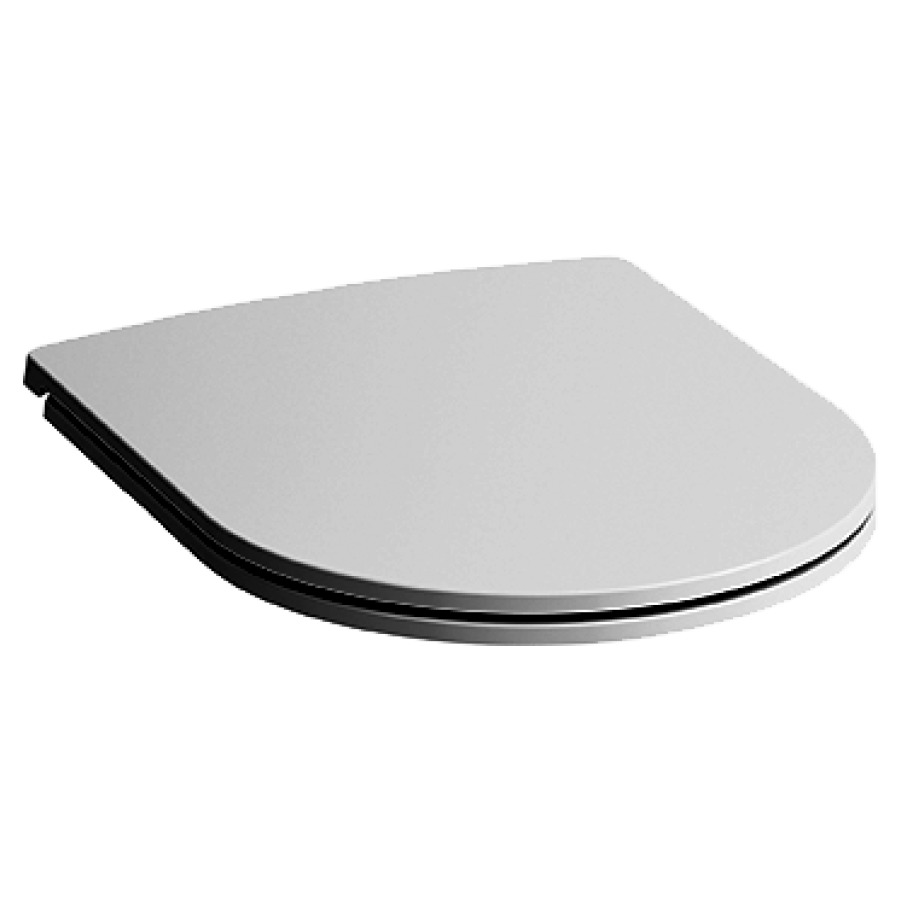 Sedile WC PRO SLIM con coperchio, togliabile abbassamento automatico per 342 010 013 046 078 172 343 002 005 006 007 344 008 015 017 022 bianco antibatterico
