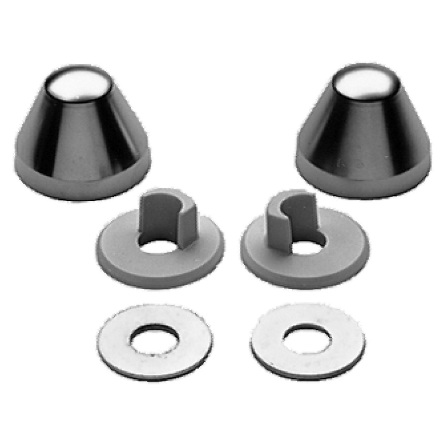 Set cappe di copertura GEBERIT a premistoppa ranella set da 2 pezzi bianco