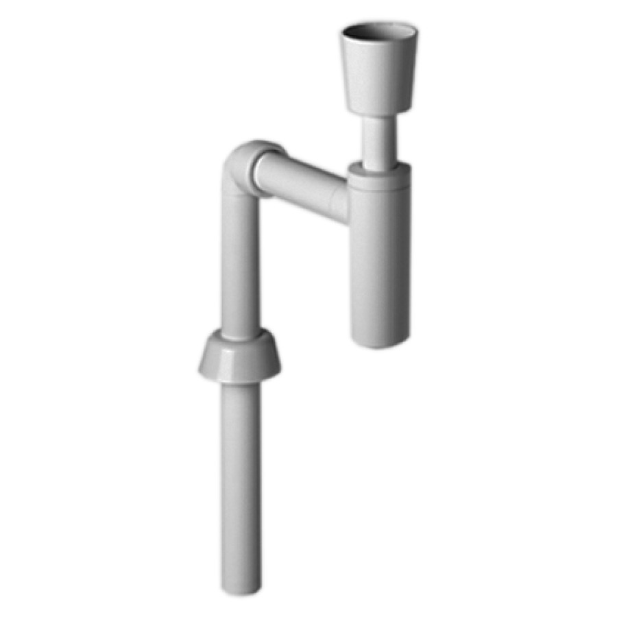 Sifone per lavabo GEBERIT 1 1 4" x 40 mm curva di scarico verticale bianco