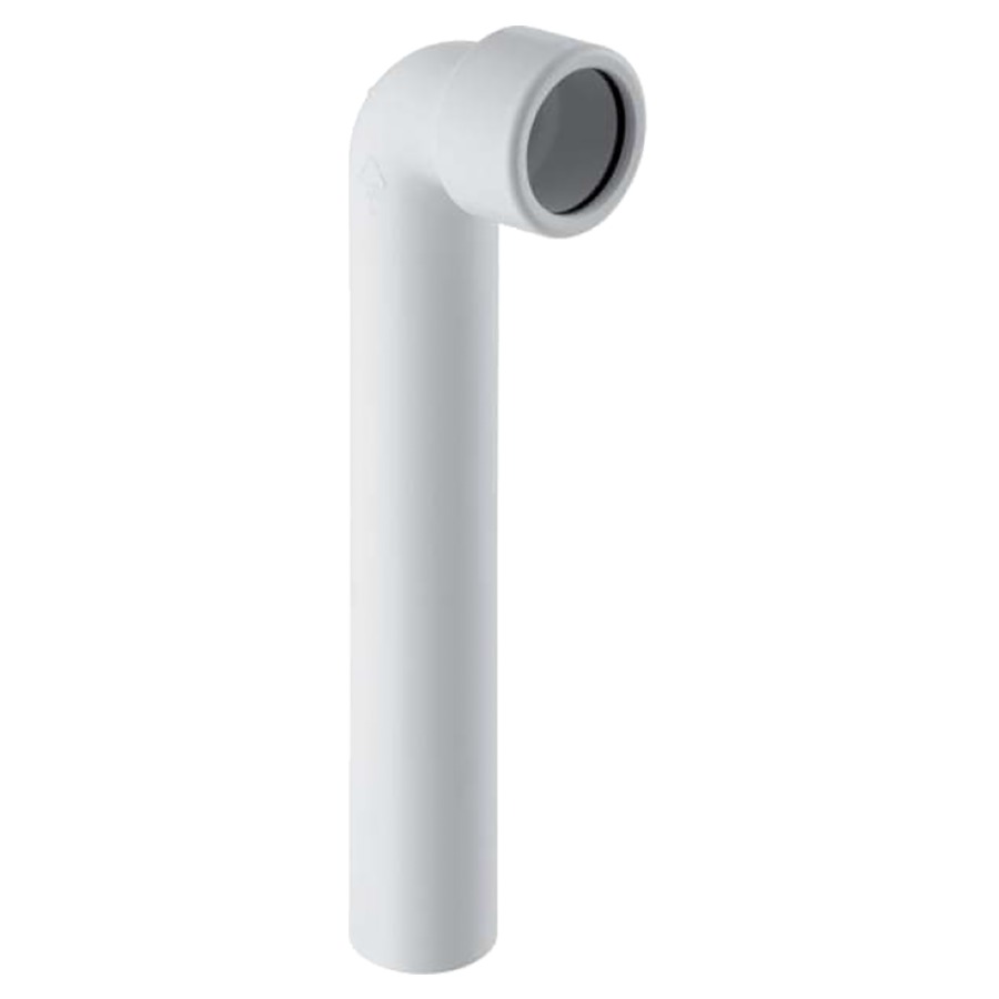 Curva filettata GEBERIT 90°, D 40 mm x 25 cm materia sintetica, raccordo bianco