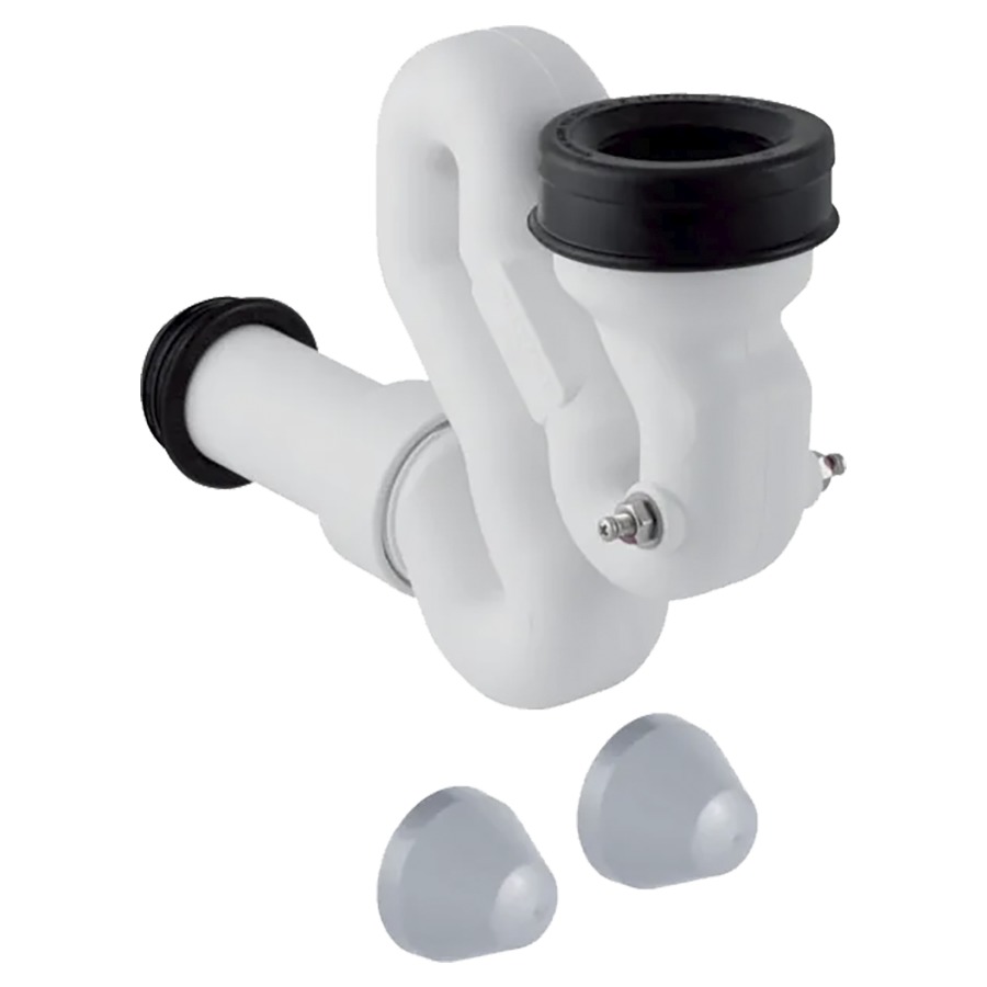 Sifone aspirazione GEBERIT AP per Taro, uscita orizzontale D 40 mm, elettrodi sonda guarnizione in gomma 40 45 mm senza colore