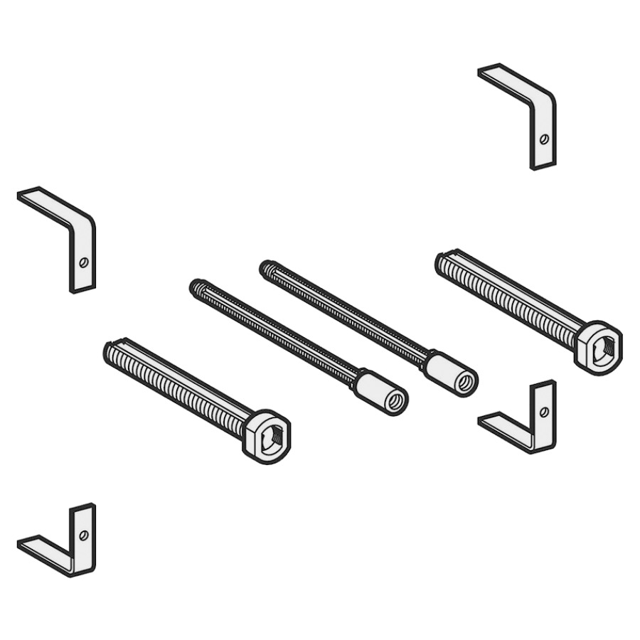 Set di prolunga 10-16 cm per placca di copertura HIGHLINE senza colore