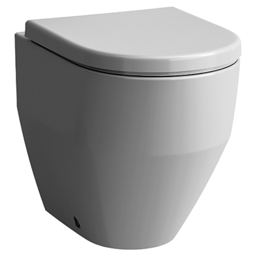 Vaso a pavimento PRO UP rimless, ceramica, per cassetta ad incasso, WC a cacciata Back to Wall scarico nascosto orizzontale o verticale, altezza e'entrata 380 mm bianco standard