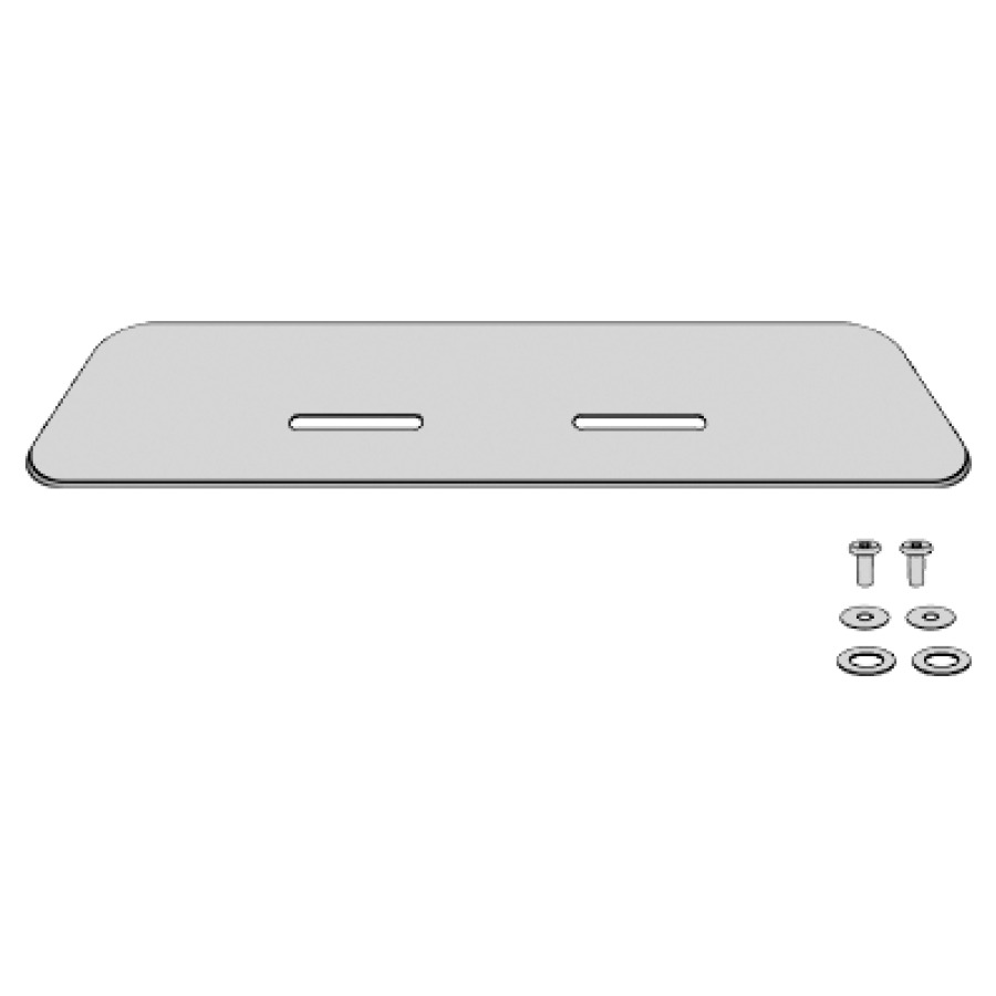 Set d'isolazione acustico Pro Casa, per lavabi fino a 75 cm 1 tappetino di protezione 2 rosette di plastica 2 rondelle in acciaio 2 manicotti in gomma Non soddisfa lo standard SIA 181 senza colore