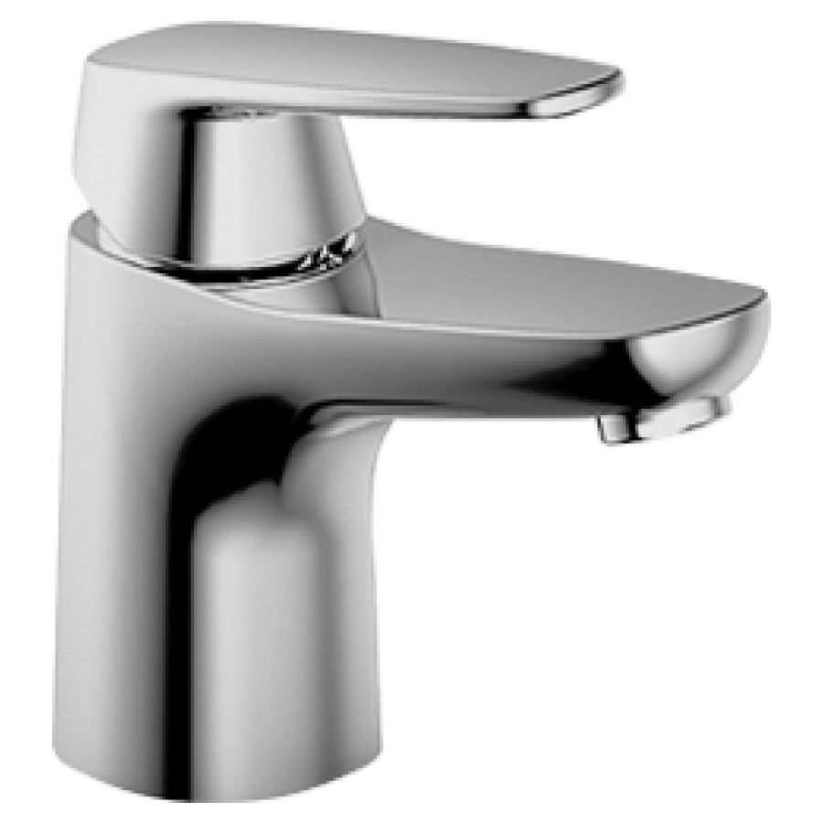 Miscelatore per lavabo Procasa Uno 17  sporgenza 110 mm, scarico fisso con valvola eccentrica flessibili di collegamento 3 8" classe di rumorosità I chromeline