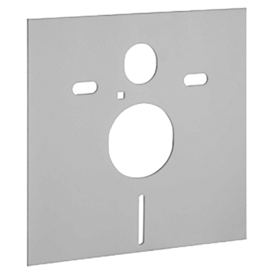 Set d'isol. acustica GEBERIT per vasi sospesi e bidet placca in gomma, 2 supporti d'isolazione acustica senza colore