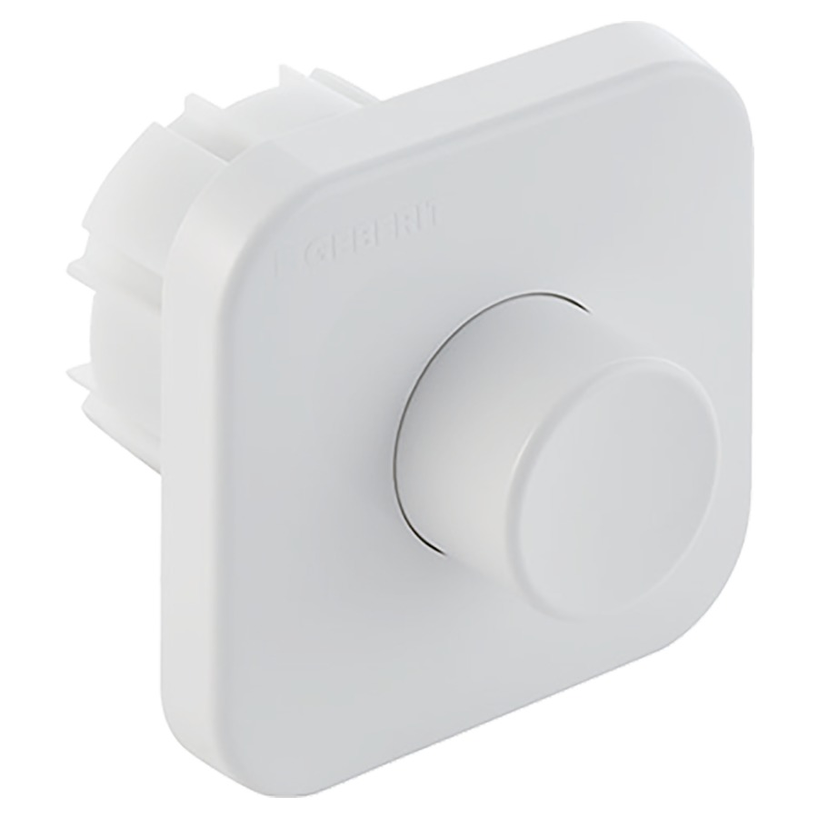 Pulsante manuale a parete GEBERIT per comando per WC UP pneumatico 115.441, 1985-2004 bianco