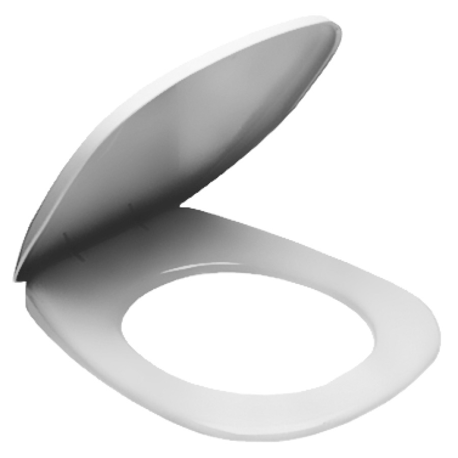 Sedile WC AROLLA-LUX DIAQUA con coperchio bianco