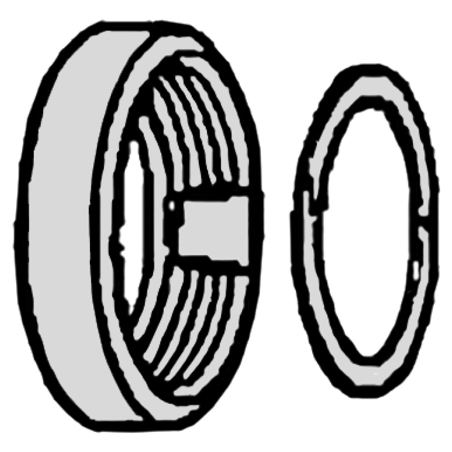 Anello di riduzione GEBERIT 1 1 4" x 1 2", guarnizione-IT senza colore