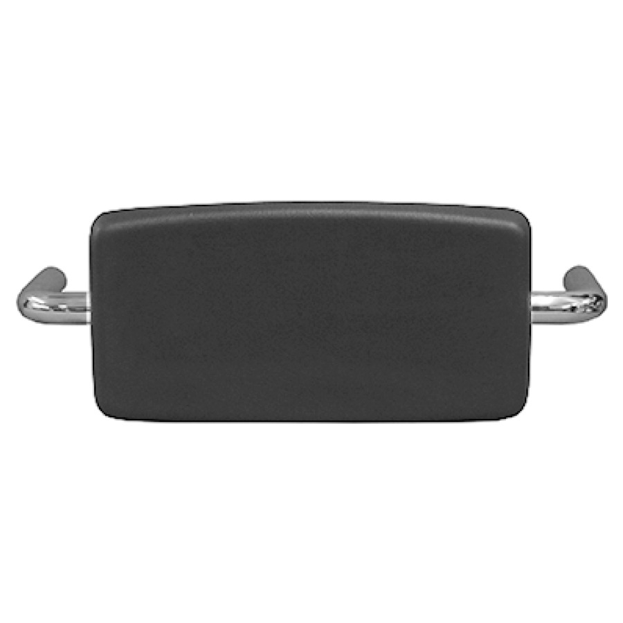 Schienale INEOLINE PLUS PURE nera, acciaio inossidabile 53 x 20 cm, set fissaggio compreso opaco