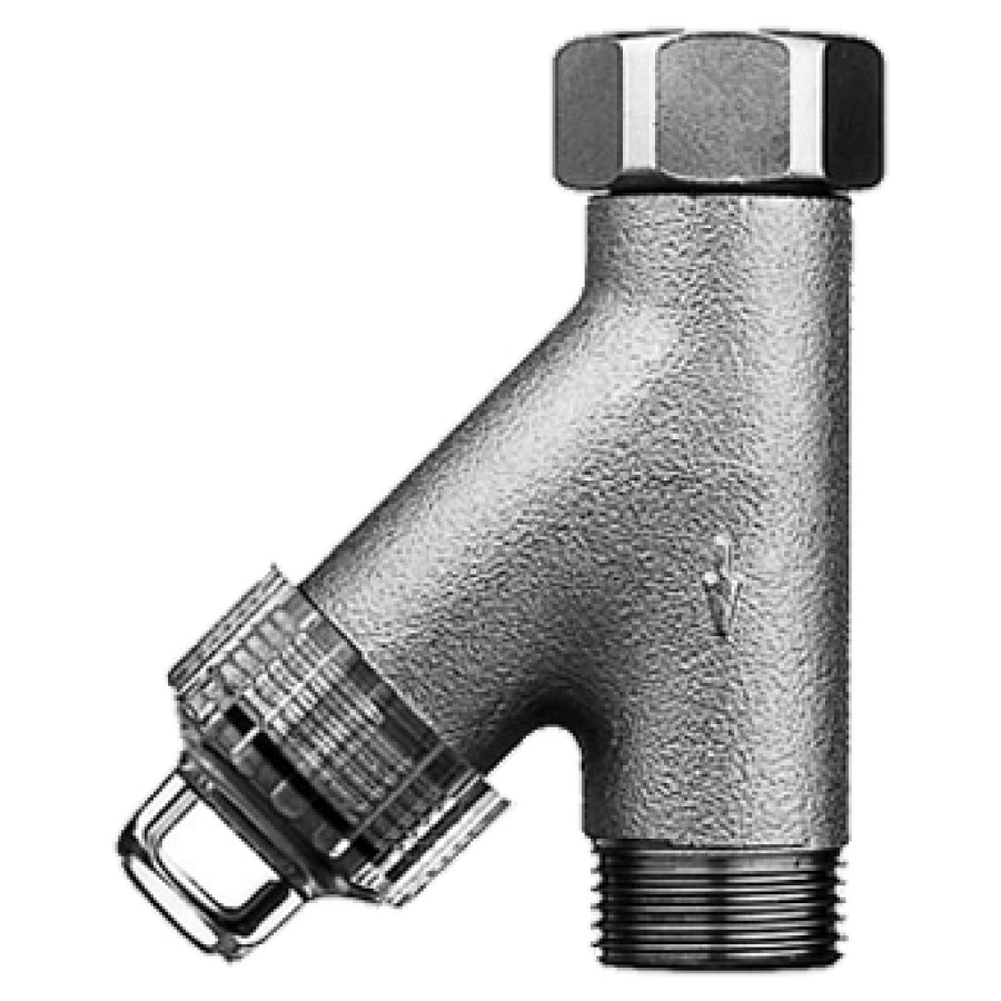 Filtro obliquo per lavatrice PROFI LINE, 3 4" x 3 4" filtro in poliamide PN 10 per acqua fredda cromato opaco