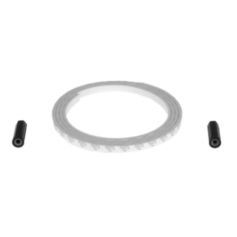 Set d'isolazione STAUFFER per vaso a pavimento 1 profilo in gomma autoadesivo 2 bussole in gomma per requisiti elevati secondo SIA 181 senza colore