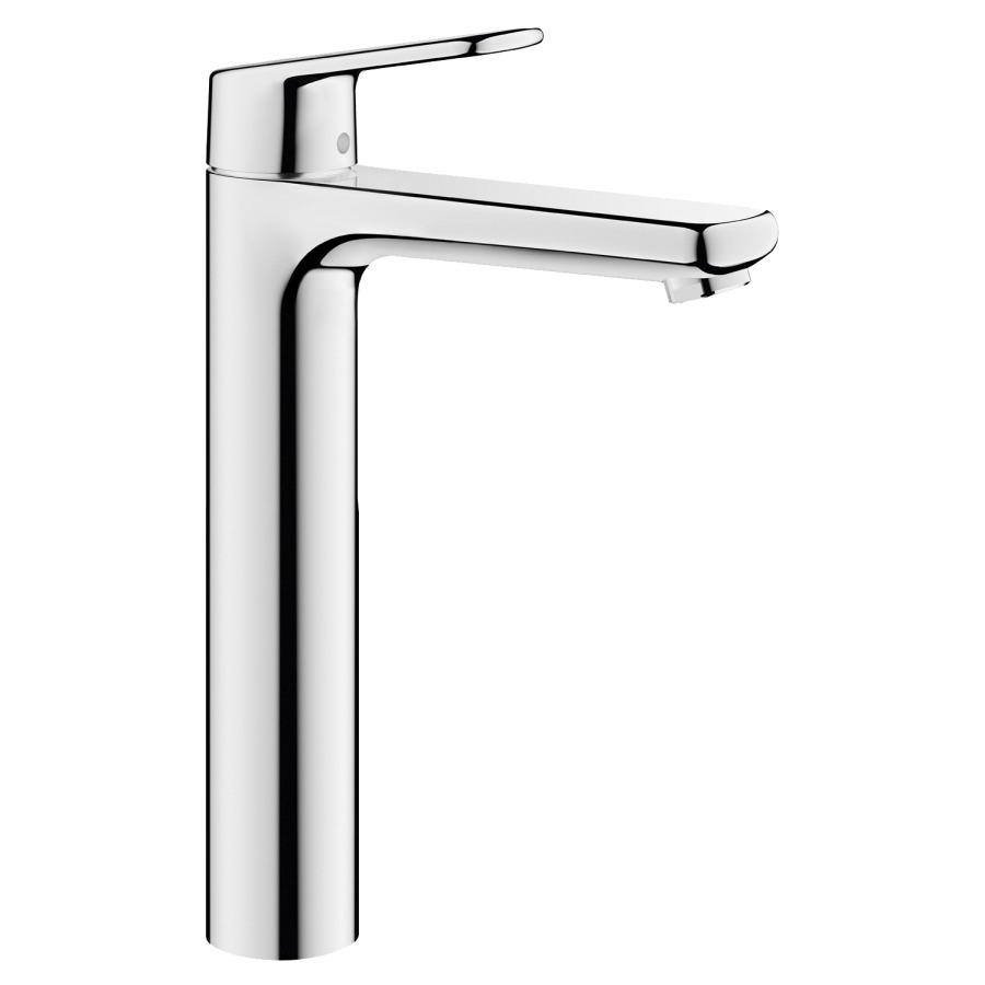 Miscelatore per lavabo Procasa Tre  sporgenza 150 mm, scarico fisso A fino a aeratore 207 mm senza valvola di scarico flessibili di collegamento 3 8" classe di rumorosità I, Classe energetica A chromeline