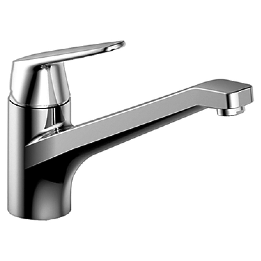 Miscelatore lavello Procasa Uno 17 S 235 mm, bocca orientabile tubi flessibili di collegamento 3 8", gruppo acustico I chromeline