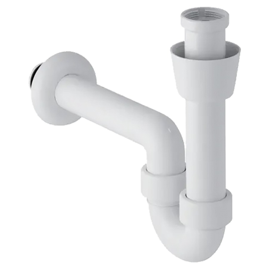 Sifone a tubo curvo GEBERIT 1 1 4" x 40 mm bianco
