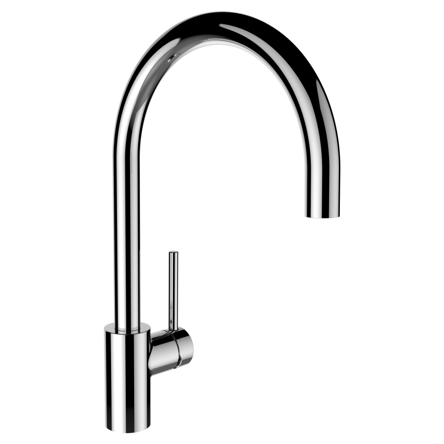 Miscelatore per lavello TWINPLUS, Eco+, S 225 mm bocca orientabile gruppo acustico I cromato