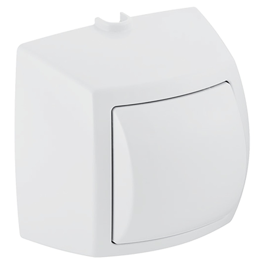 Pulsante manuale a parete GEBERIT per WC, pulsante a parete esterno, pneumatico risciacquo ad 1 quantità bianco standard