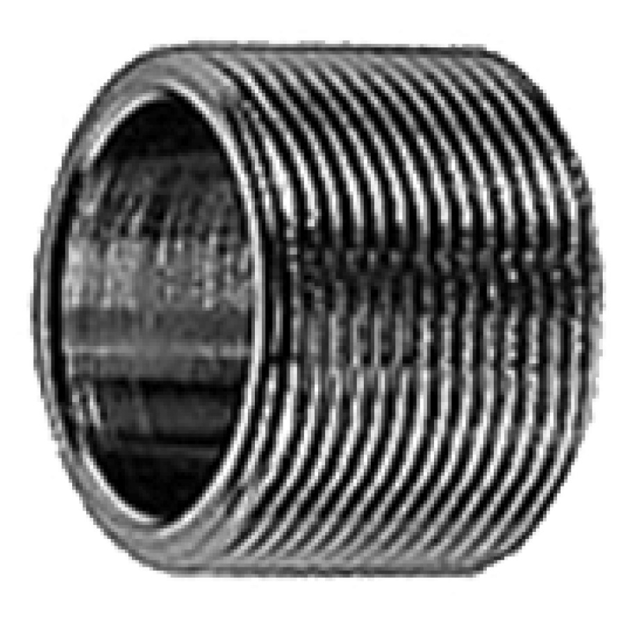 Tubo a filetto M22x1 x M22x1, 15,5 mm nichelato