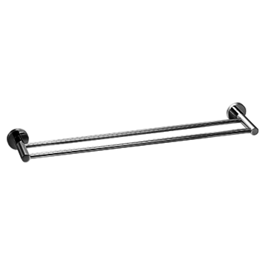 Porta-asciugatoio Procasa Uno 60 cm, doppio per incollare o trapanatura senza set di fissaggio per incollare 591 496 497 cromato