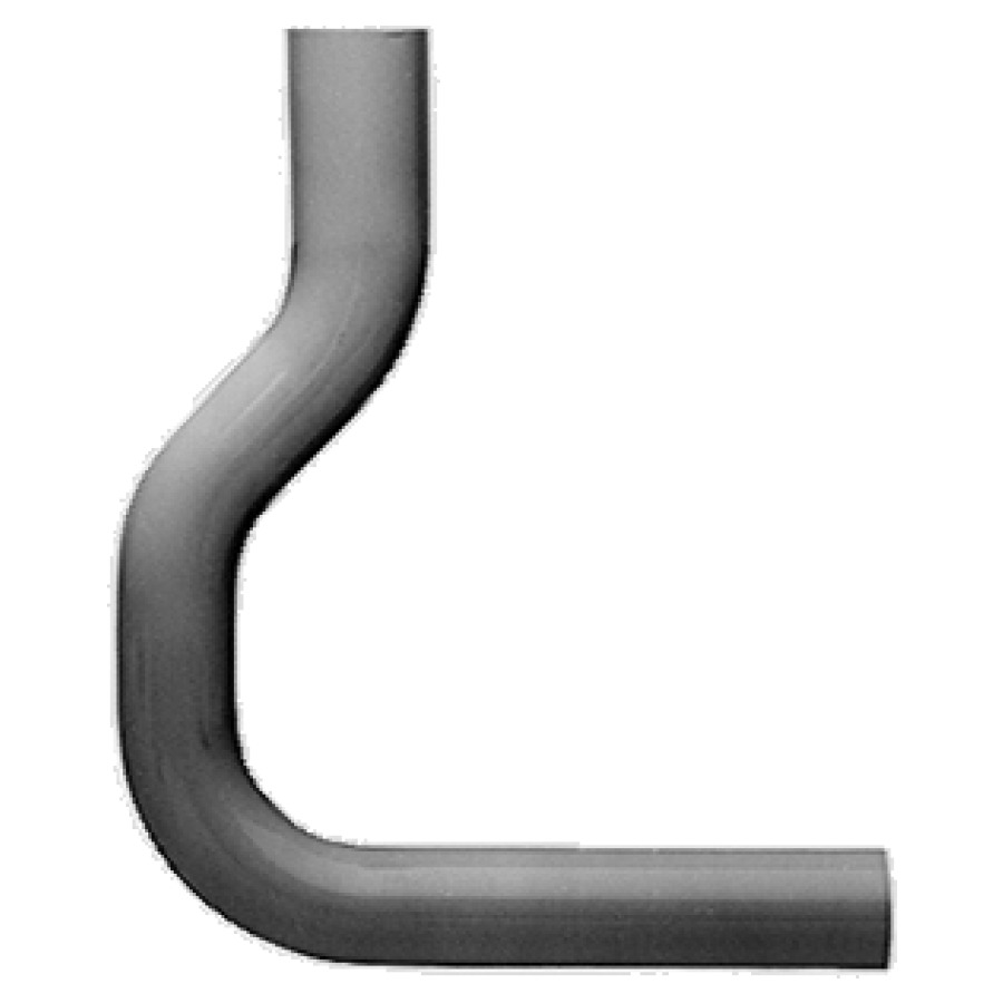 Tubo di risciacquo GEBERIT 31 x 26 cm, curvato spostamento all'indietro per cassette di risciacquo a incasso profondo e a mezza altezza bianco