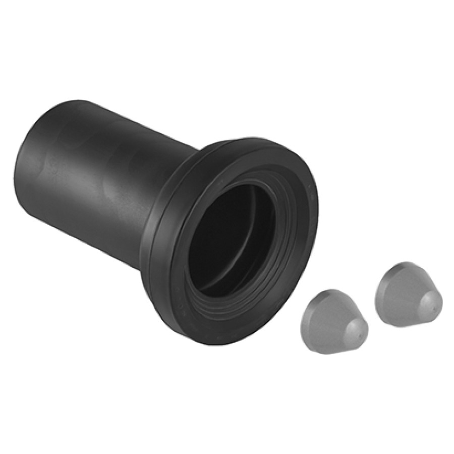 Manicotto di scarico GEBERIT D 90 mm, 2 calotte cromate senza colore