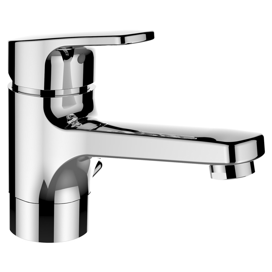 Miscelatore lavabo CITYPRO S 145 mm, bocca orientabile piletta eccentrica gruppo acustico I cromato